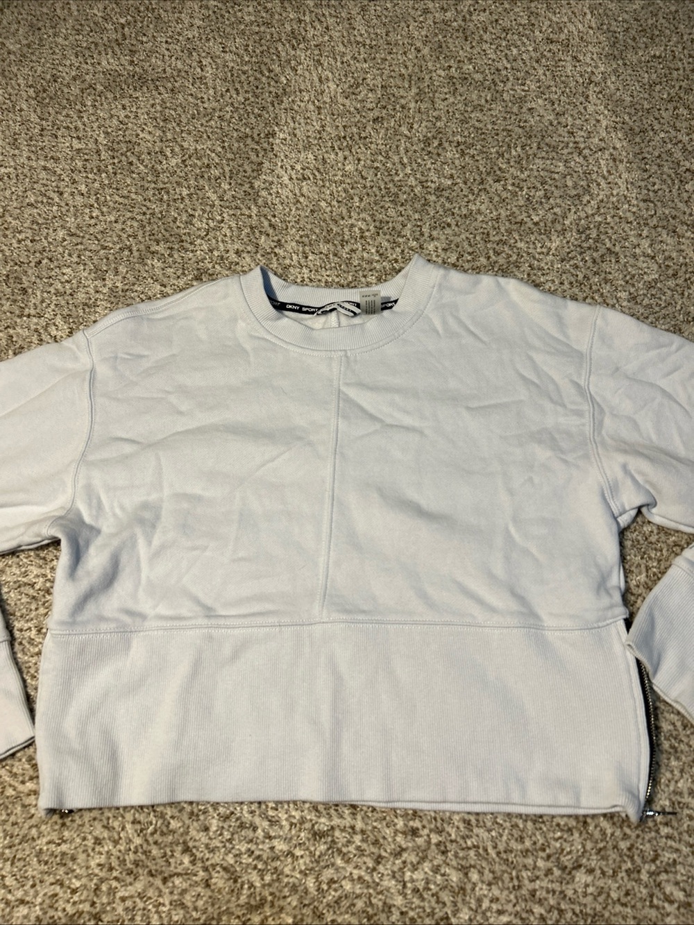 DKNY Cropped Crewneck Sweatshirt